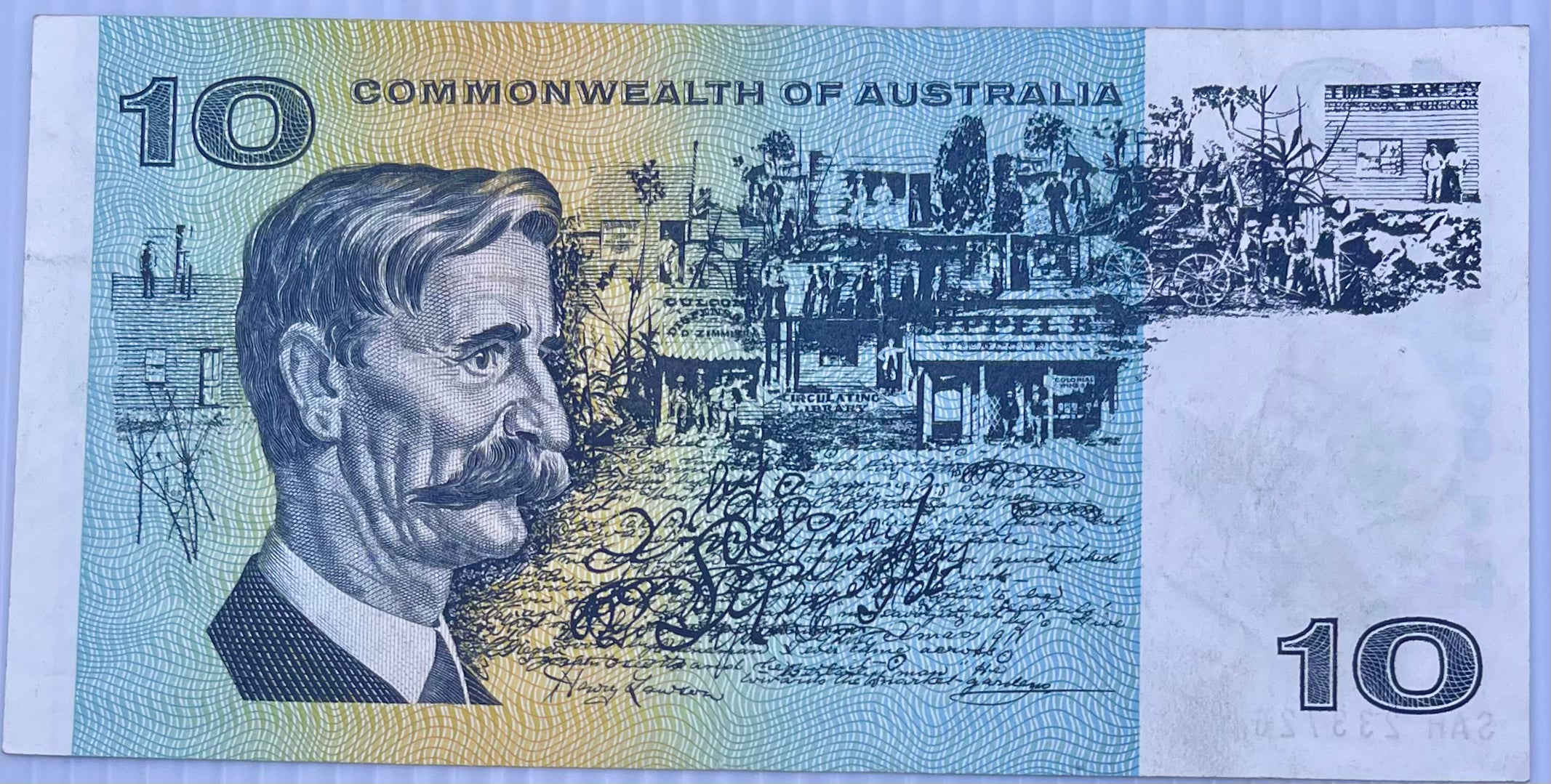 Australia 1972 10 Dollars P-40 Used World Banknote